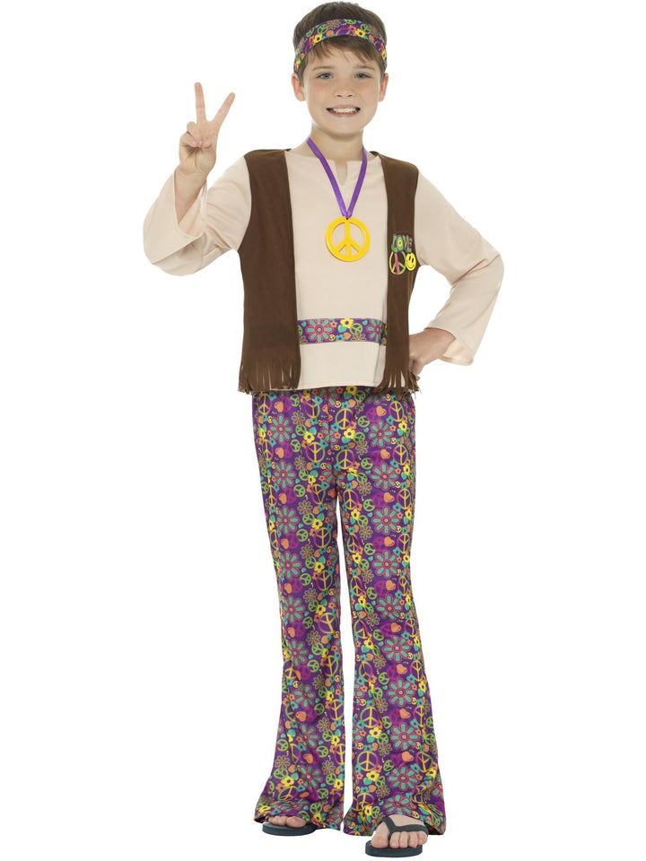 HIPPIE BOY COSTUME, CHILD - Little Shop of Horrors Costumery & Pop-Culture Emporium - 16 Bennetts Rd Mornington Melbourne - Melbourne's Most Iconic Costume Shop