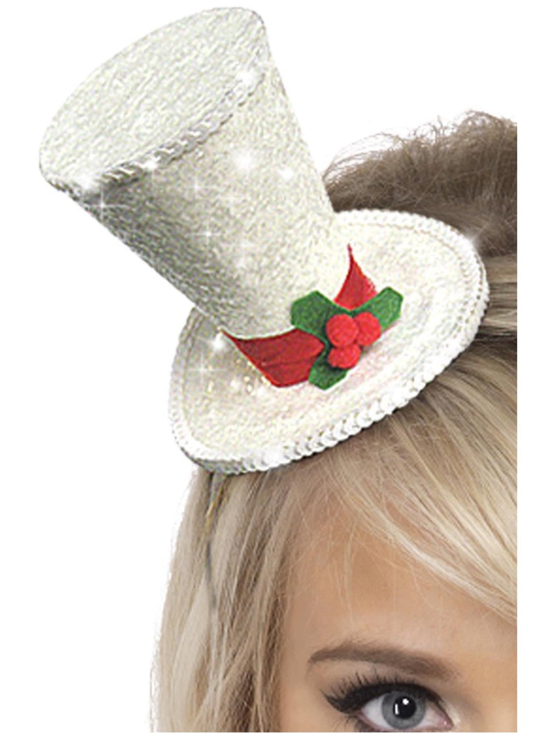 MINI TOP HAT, WHITE – ADULT - Little Shop of Horrors Costumery & Pop-Culture Emporium - 16 Bennetts Rd Mornington Melbourne - Melbourne's Most Iconic Costume Shop