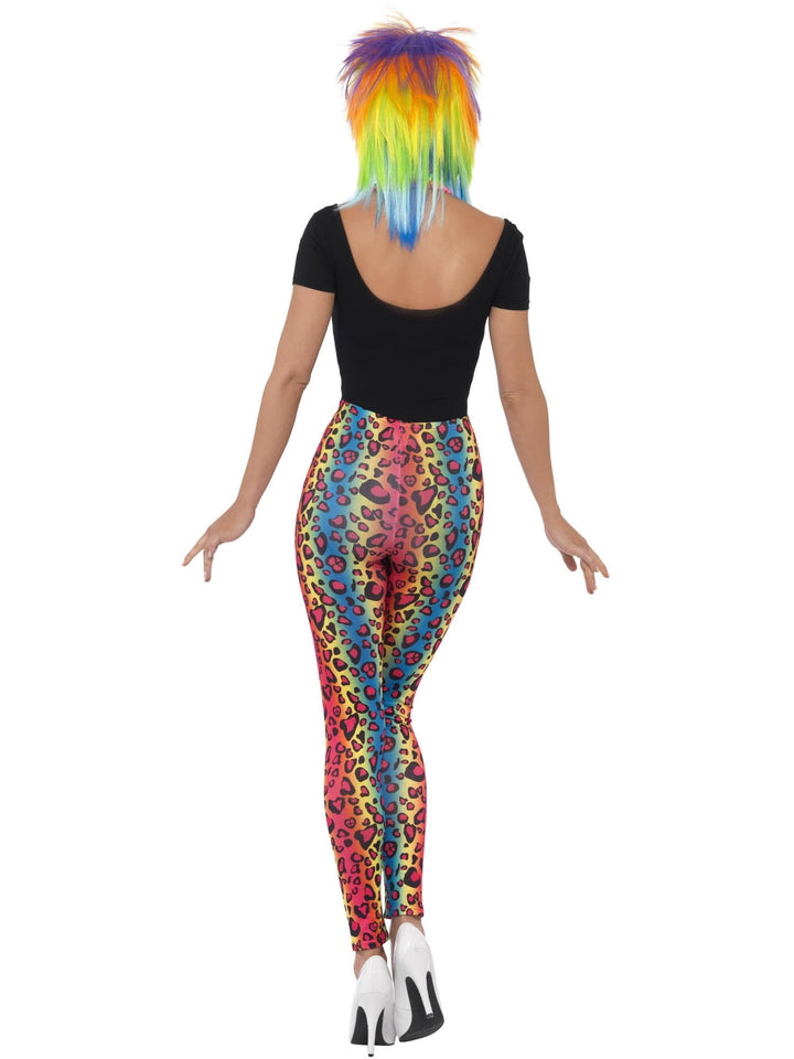 LEOPARD PRINT LEGGINGS, NEON – ADULT - Little Shop of Horrors Costumery & Pop-Culture Emporium - 16 Bennetts Rd Mornington Melbourne - Melbourne's Most Iconic Costume Shop