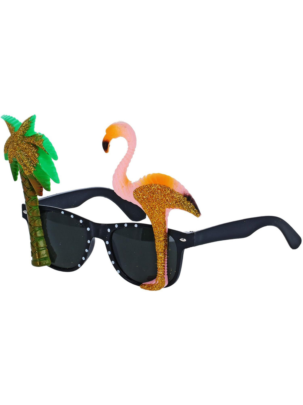 TROPICAL FLAMINGO & PALM TREE GLASSES - Little Shop of Horrors Costumery & Pop-Culture Emporium - 16 Bennetts Rd Mornington Melbourne - Melbourne's Most Iconic Costume Shop