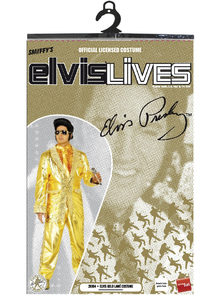 ELVIS GOLD COSTUME, ADULT - Little Shop of Horrors Costumery & Pop-Culture Emporium - 16 Bennetts Rd Mornington Melbourne - Melbourne's Most Iconic Costume Shop