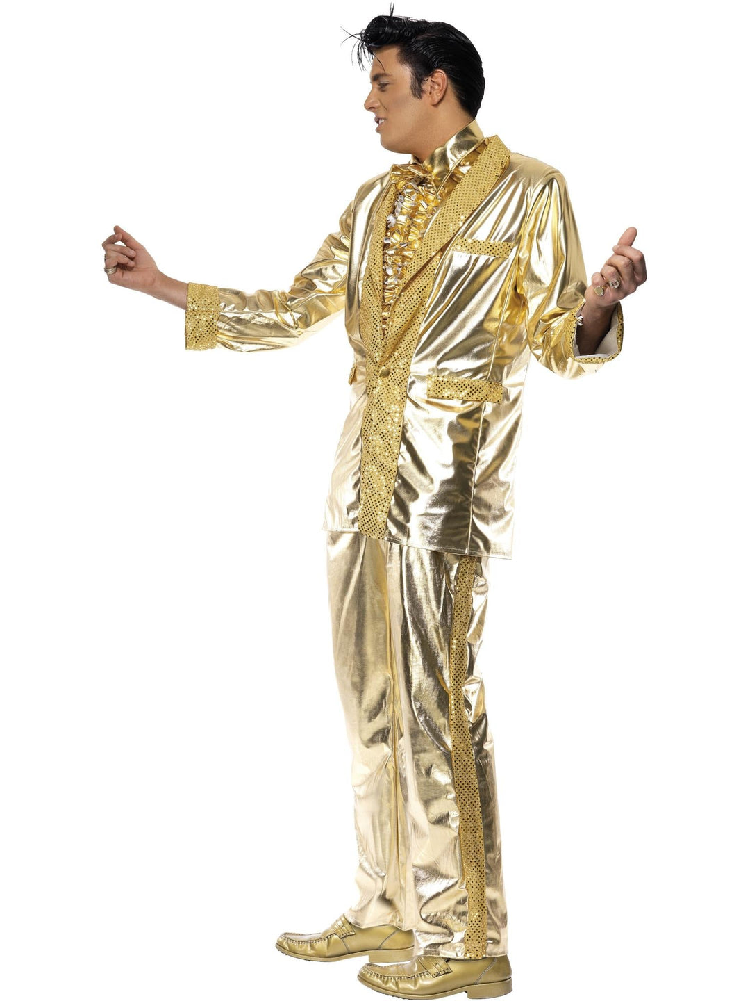 ELVIS GOLD COSTUME, ADULT - Little Shop of Horrors Costumery & Pop-Culture Emporium - 16 Bennetts Rd Mornington Melbourne - Melbourne's Most Iconic Costume Shop