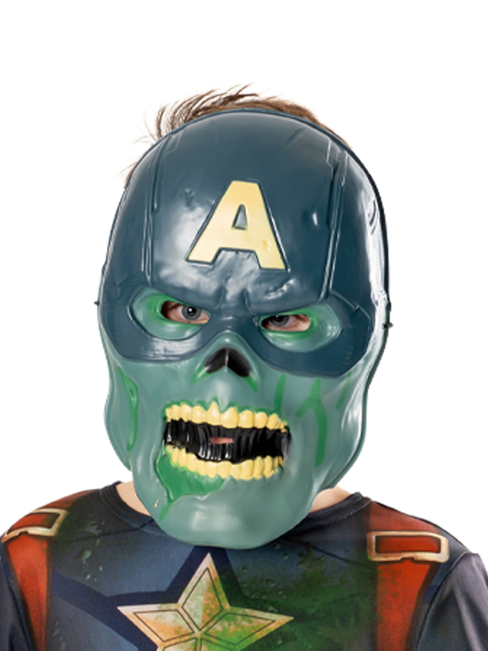 CAPTAIN AMERICA WHAT IF? ZOMBIE DELUXE COSTUME, CHILD - Little Shop of Horrors Costumery & Pop-Culture Emporium - 16 Bennetts Rd Mornington Melbourne - Melbourne's Most Iconic Costume Shop