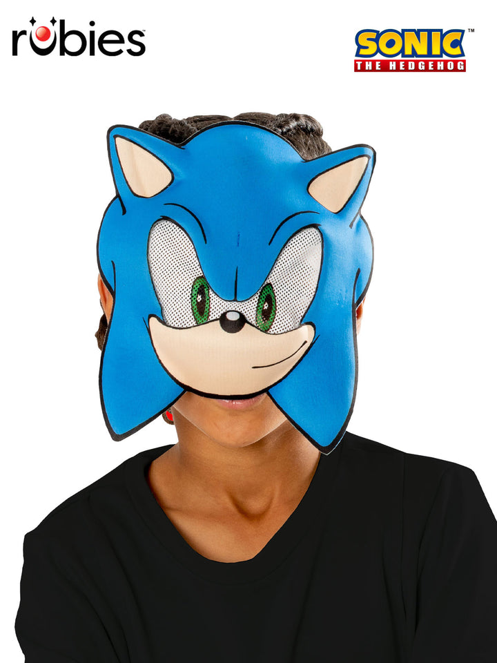 SONIC THE HEDGEHOG 1/2 MASK – CHILD - Little Shop of Horrors Costumery & Pop-Culture Emporium - 16 Bennetts Rd Mornington Melbourne - Melbourne's Most Iconic Costume Shop