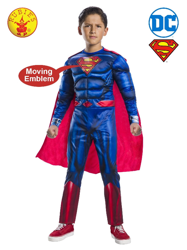 SUPERMAN DELUXE COSTUME WITH LENTICULAR, CHILD - Little Shop of Horrors