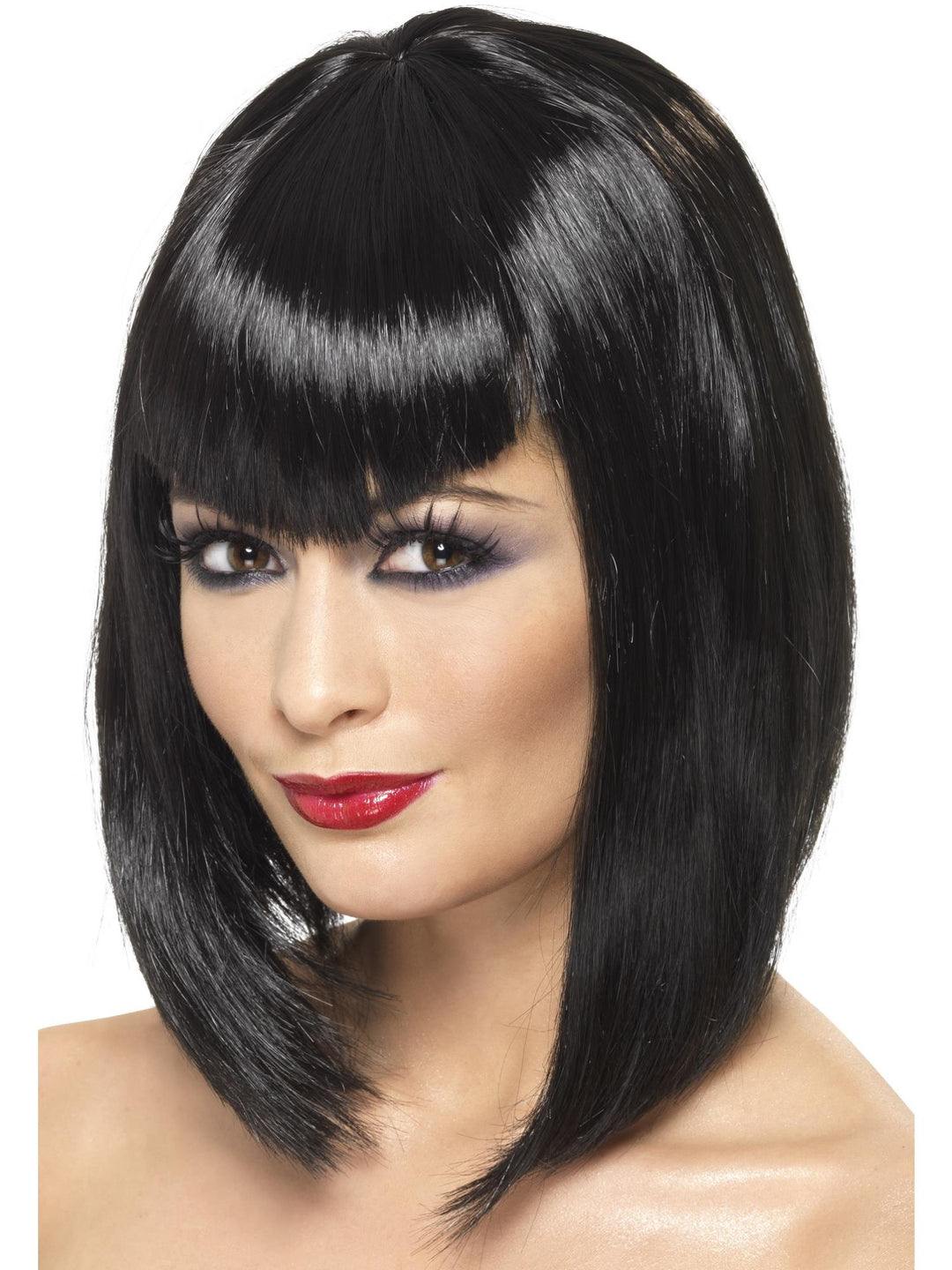 VAMP WIG, BLACK – ADULT - Little Shop of Horrors Costumery & Pop-Culture Emporium - 16 Bennetts Rd Mornington Melbourne - Melbourne's Most Iconic Costume Shop