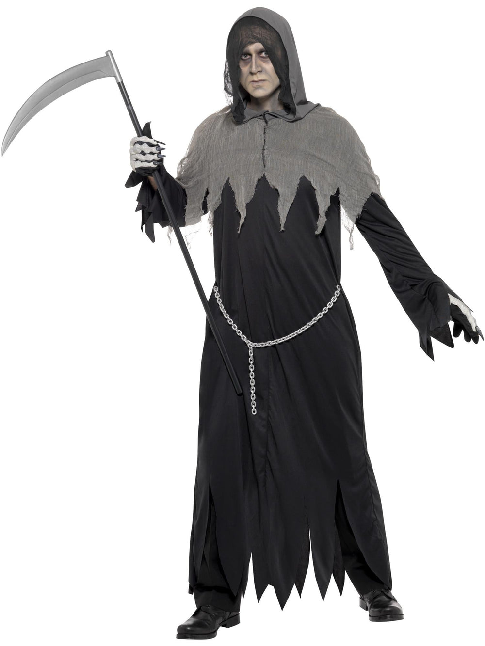 GRIM REAPER DELUXE ROBE COSTUME, ADULT - Little Shop of Horrors Costumery & Pop-Culture Emporium - 16 Bennetts Rd Mornington Melbourne - Melbourne's Most Iconic Costume Shop