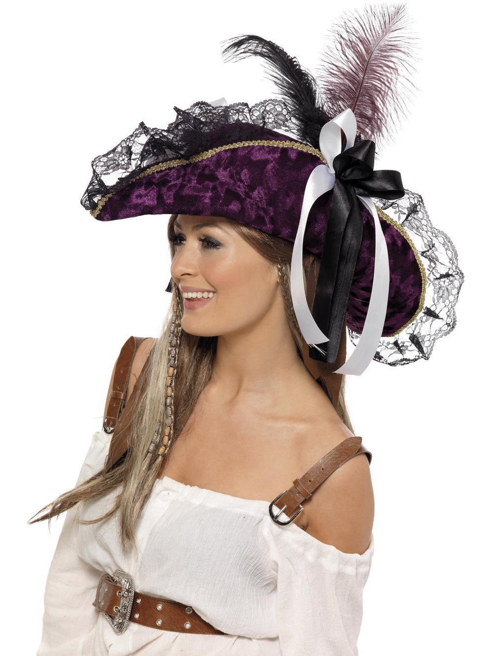 FEVER MARAUDING PIRATE HAT, ADULT - Little Shop of Horrors Costumery & Pop-Culture Emporium - 16 Bennetts Rd Mornington Melbourne - Melbourne's Most Iconic Costume Shop