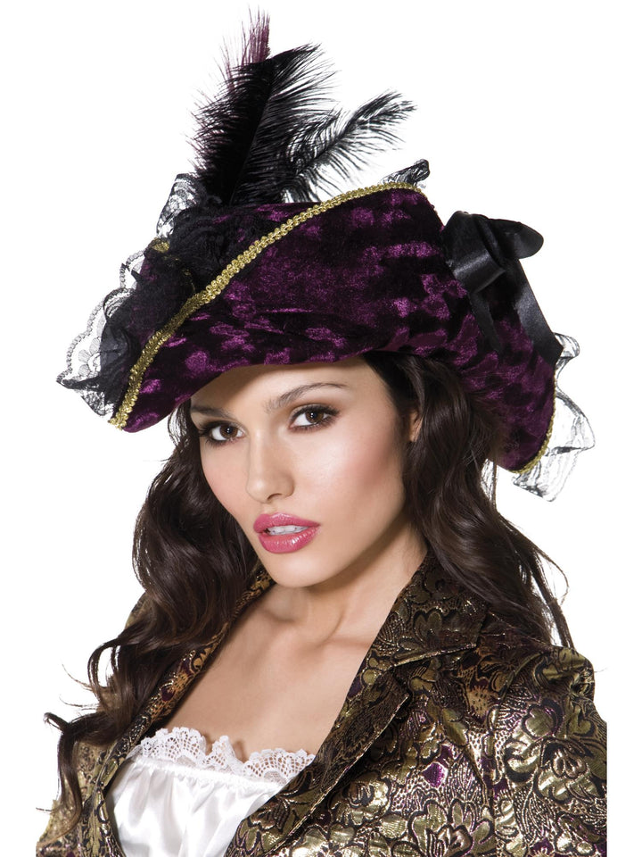 FEVER MARAUDING PIRATE HAT, ADULT - Little Shop of Horrors Costumery & Pop-Culture Emporium - 16 Bennetts Rd Mornington Melbourne - Melbourne's Most Iconic Costume Shop