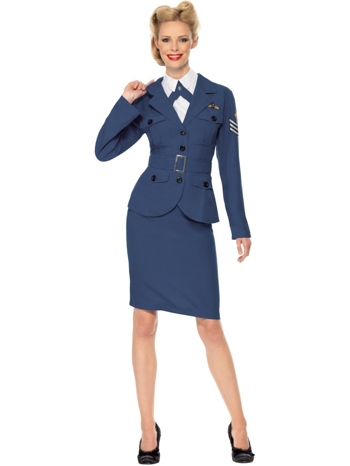 WW2 AIR FORCE FEMALE CAPTAIN, ADULT - Little Shop of Horrors Costumery & Pop-Culture Emporium - 16 Bennetts Rd Mornington Melbourne - Melbourne's Most Iconic Costume Shop