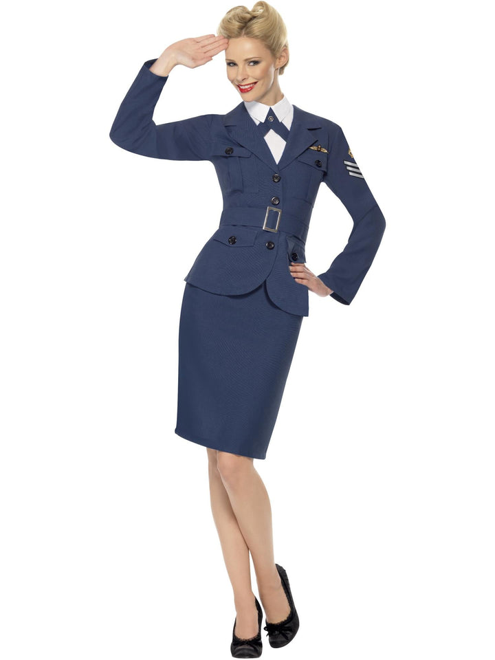 WW2 AIR FORCE FEMALE CAPTAIN, ADULT - Little Shop of Horrors Costumery & Pop-Culture Emporium - 16 Bennetts Rd Mornington Melbourne - Melbourne's Most Iconic Costume Shop