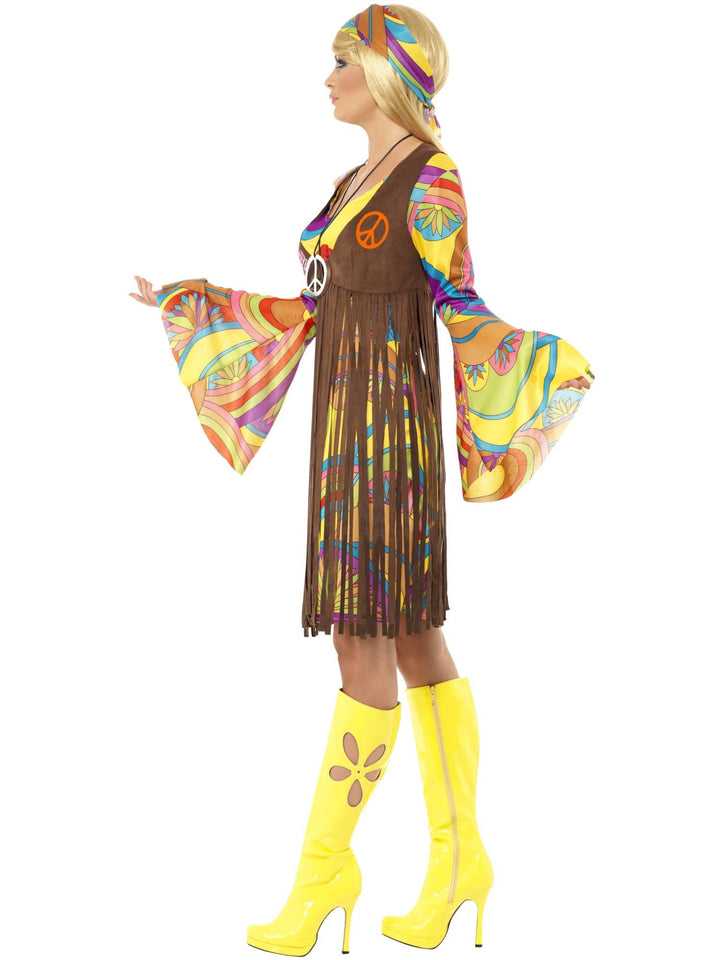 60S GROOVY LADY COSTUME, ADULT - Little Shop of Horrors Costumery & Pop-Culture Emporium - 16 Bennetts Rd Mornington Melbourne - Melbourne's Most Iconic Costume Shop