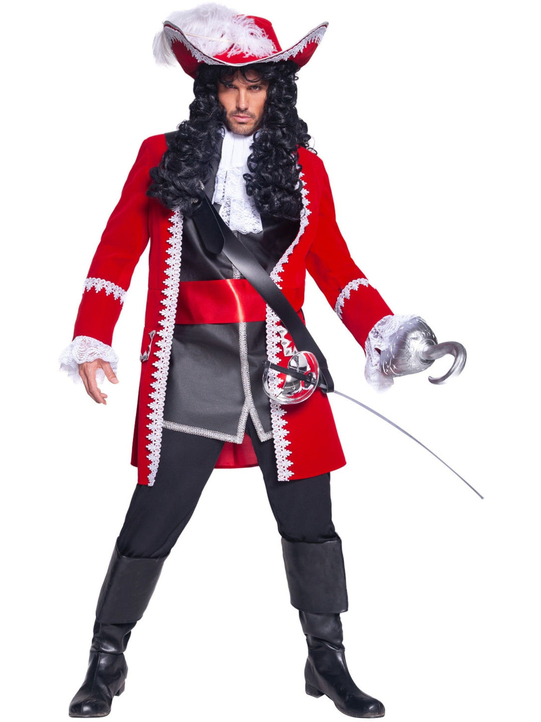 PIRATE CAPTAIN DELUXE COSTUME, ADULT - Little Shop of Horrors Costumery & Pop-Culture Emporium - 16 Bennetts Rd Mornington Melbourne - Melbourne's Most Iconic Costume Shop