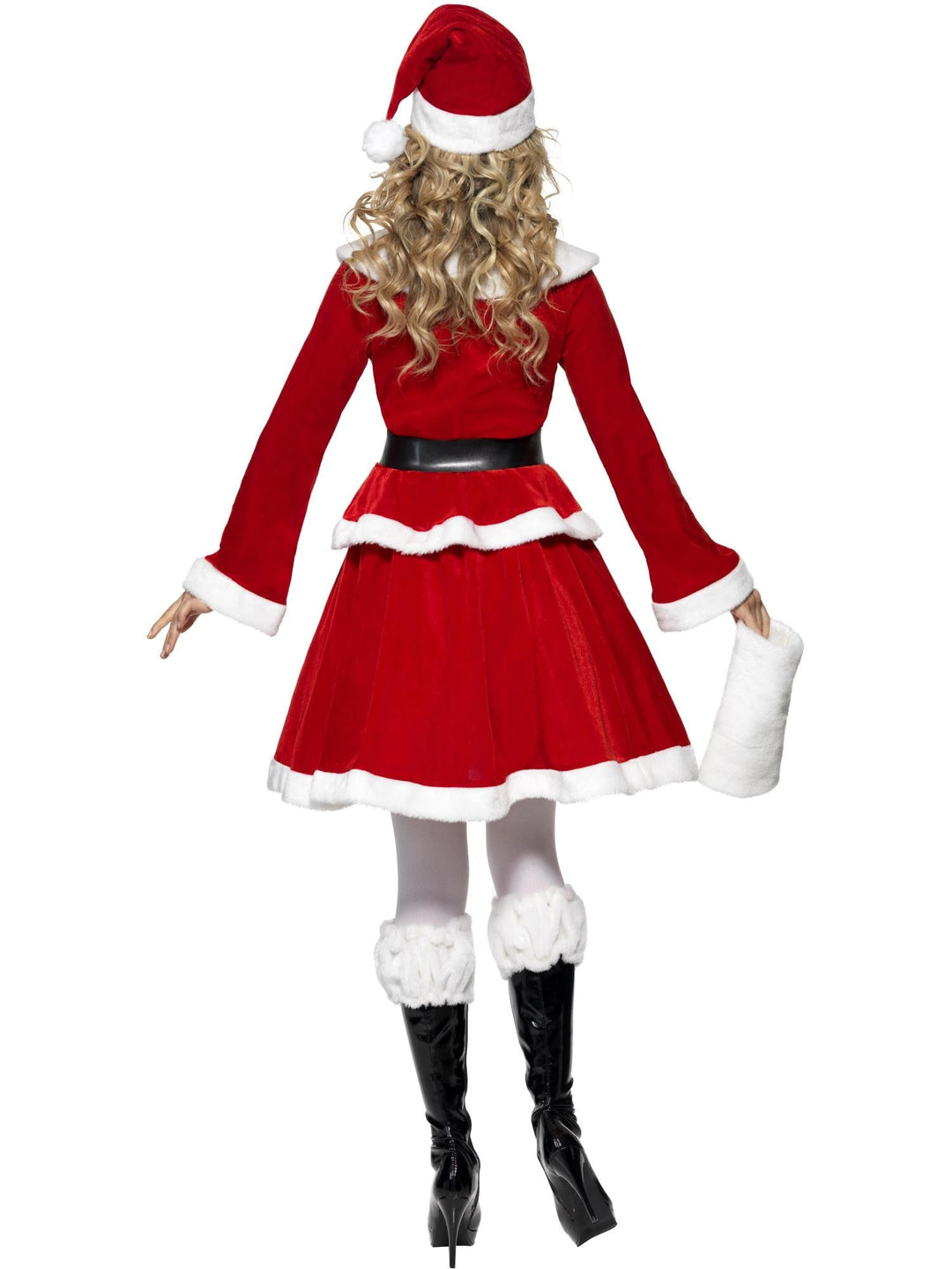 MISS SANTA COSTUME, WITH MUFF - Little Shop of Horrors Costumery & Pop-Culture Emporium - 16 Bennetts Rd Mornington Melbourne - Melbourne's Most Iconic Costume Shop
