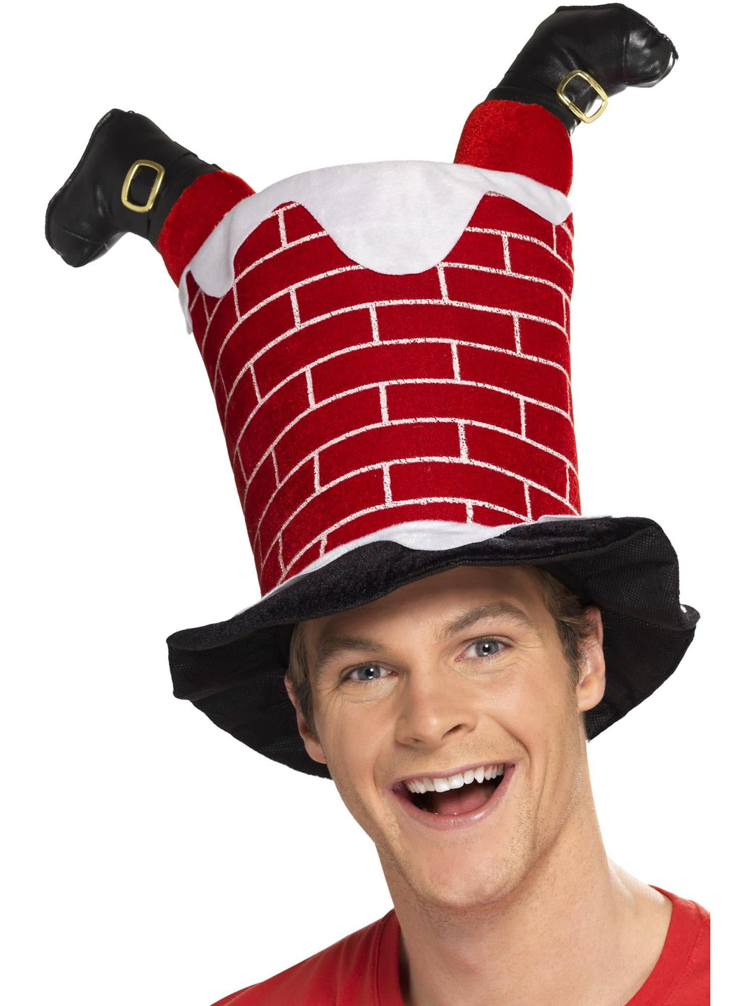 SANTA STUCK IN CHIMNEY HAT, ADULT - Little Shop of Horrors Costumery & Pop-Culture Emporium - 16 Bennetts Rd Mornington Melbourne - Melbourne's Most Iconic Costume Shop