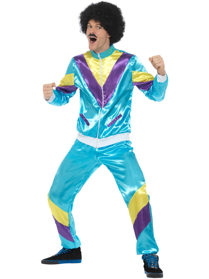 80S HEIGHT OF FASHION MEN’S SHELL SUIT COSTUME, ADULT - Little Shop of Horrors Costumery & Pop-Culture Emporium - 16 Bennetts Rd Mornington Melbourne - Melbourne's Most Iconic Costume Shop
