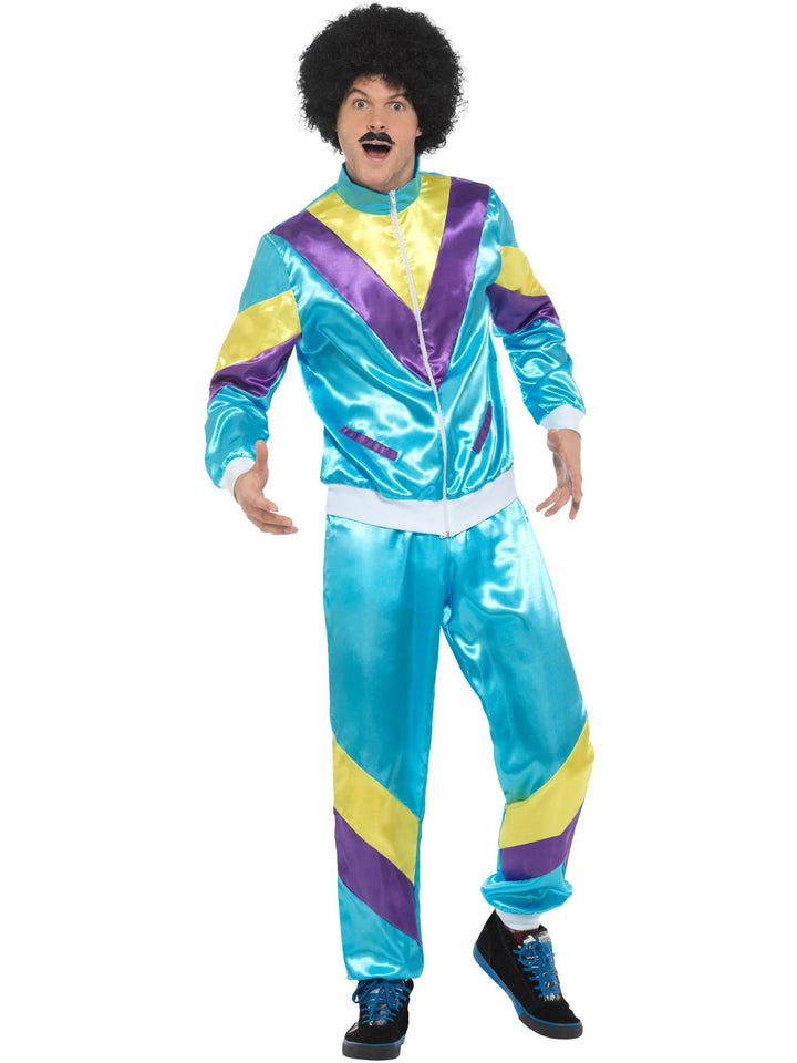 80S HEIGHT OF FASHION MEN’S SHELL SUIT COSTUME, ADULT - Little Shop of Horrors Costumery & Pop-Culture Emporium - 16 Bennetts Rd Mornington Melbourne - Melbourne's Most Iconic Costume Shop