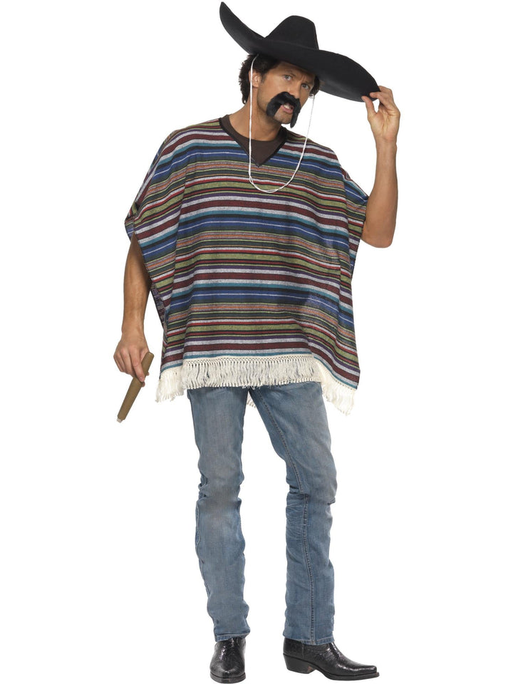 MEXICAN PONCHO, ADULT - Little Shop of Horrors Costumery & Pop-Culture Emporium - 16 Bennetts Rd Mornington Melbourne - Melbourne's Most Iconic Costume Shop