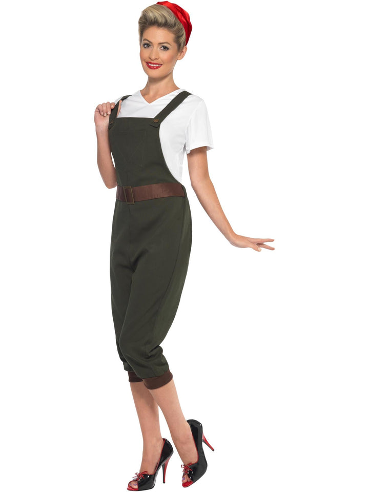 WW2 LAND GIRL COSTUME, ADULT - Little Shop of Horrors Costumery & Pop-Culture Emporium - 16 Bennetts Rd Mornington Melbourne - Melbourne's Most Iconic Costume Shop