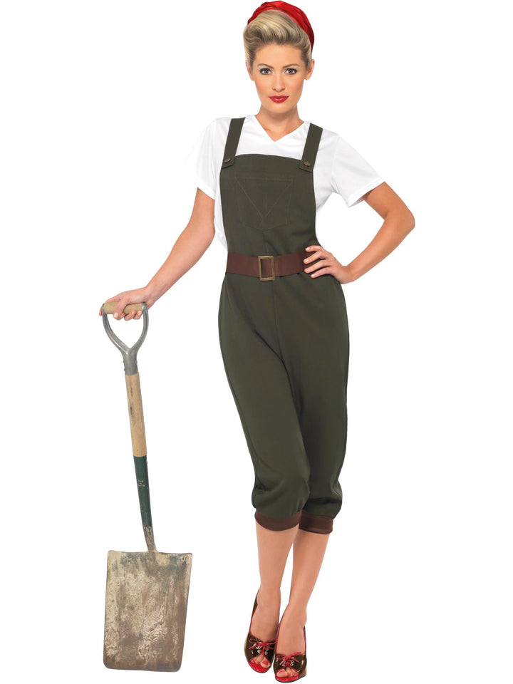 WW2 LAND GIRL COSTUME, ADULT - Little Shop of Horrors Costumery & Pop-Culture Emporium - 16 Bennetts Rd Mornington Melbourne - Melbourne's Most Iconic Costume Shop