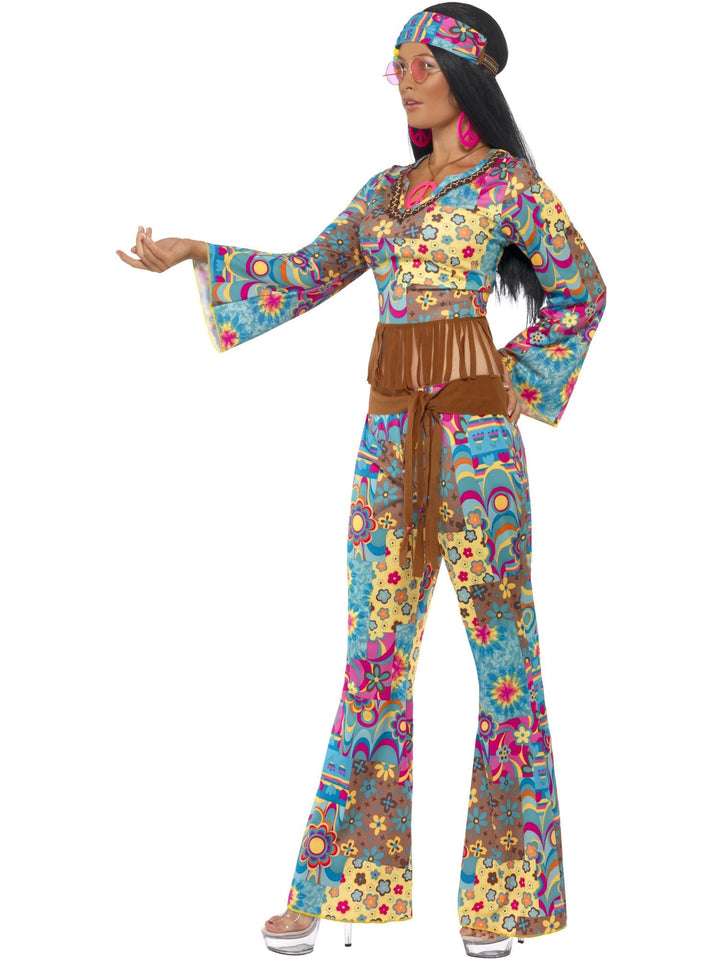 HIPPIE FLOWER POWER COSTUME, ADULT - Little Shop of Horrors Costumery & Pop-Culture Emporium - 16 Bennetts Rd Mornington Melbourne - Melbourne's Most Iconic Costume Shop