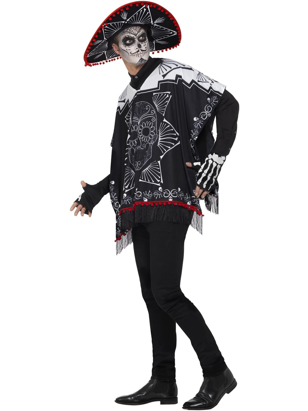 DAY OF THE DEAD BANDIT COSTUME, ADULT - Little Shop of Horrors Costumery & Pop-Culture Emporium - 16 Bennetts Rd Mornington Melbourne - Melbourne's Most Iconic Costume Shop
