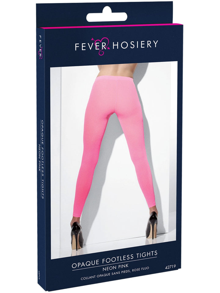 FOOTLESS TIGHTS – NEON PINK, ADULT - Little Shop of Horrors Costumery & Pop-Culture Emporium - 16 Bennetts Rd Mornington Melbourne - Melbourne's Most Iconic Costume Shop
