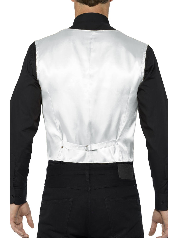 WAISTCOAT – SILVER SEQUIN, ADULT - Little Shop of Horrors Costumery & Pop-Culture Emporium - 16 Bennetts Rd Mornington Melbourne