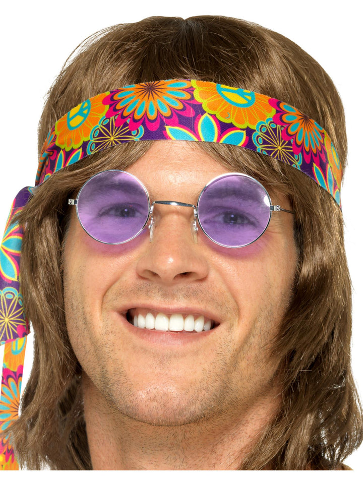 HIPPIE SPECS, PURPLE – ADULT - Little Shop of Horrors Costumery & Pop-Culture Emporium - 16 Bennetts Rd Mornington Melbourne - Melbourne's Most Iconic Costume Shop