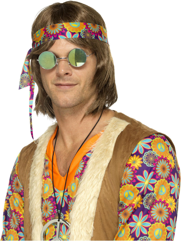 HIPPIE GLASSES MIRRORED - Little Shop of Horrors Costumery & Pop-Culture Emporium - 16 Bennetts Rd Mornington Melbourne - Melbourne's Most Iconic Costume Shop