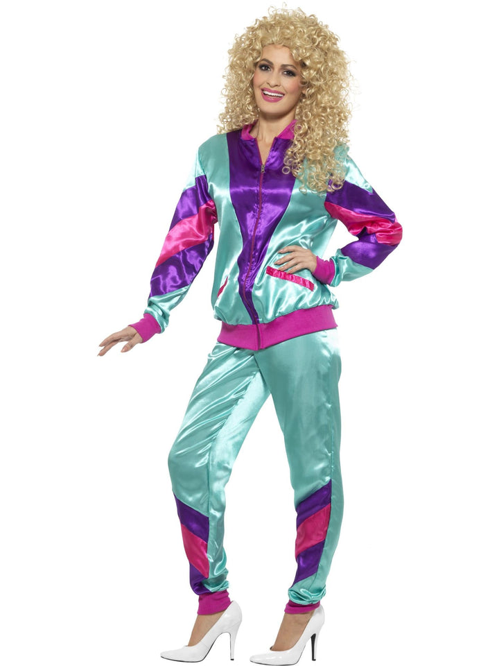 80S HEIGHT OF FASHION WOMEN’S SHELL SUIT COSTUME, ADULT - Little Shop of Horrors Costumery & Pop-Culture Emporium - 16 Bennetts Rd Mornington Melbourne - Melbourne's Most Iconic Costume Shop