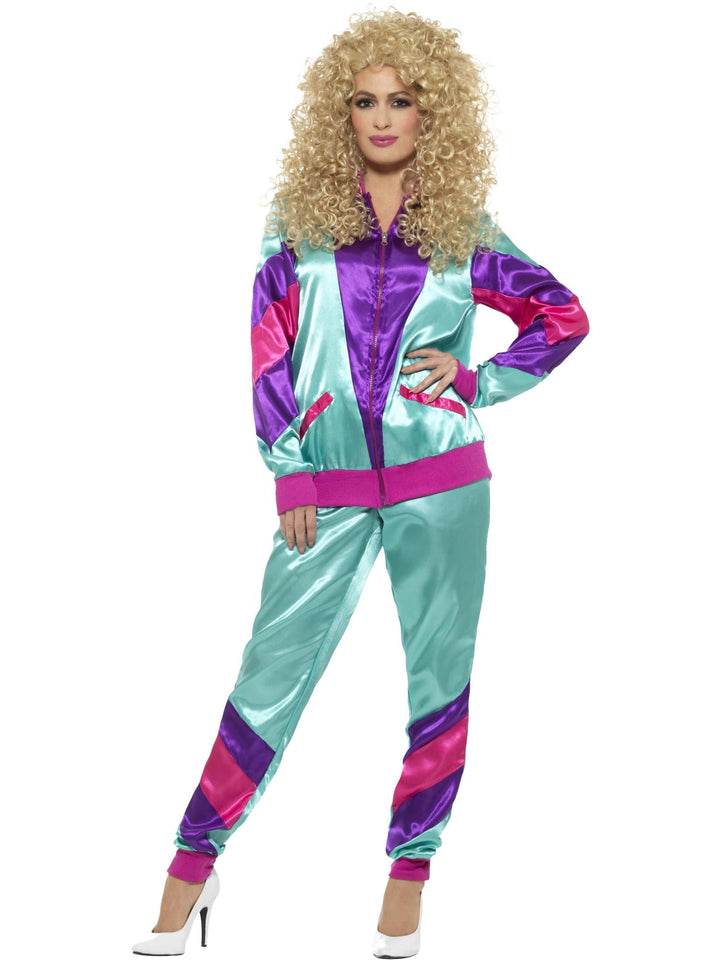 80S HEIGHT OF FASHION WOMEN’S SHELL SUIT COSTUME, ADULT - Little Shop of Horrors Costumery & Pop-Culture Emporium - 16 Bennetts Rd Mornington Melbourne - Melbourne's Most Iconic Costume Shop