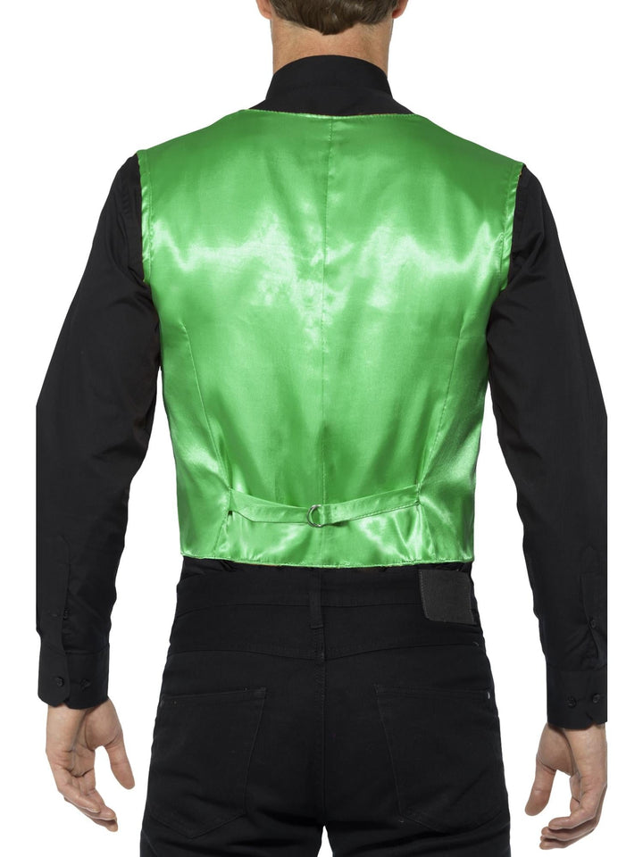 SEQUIN WAISTCOAT GREEN, ADULT - Little Shop of Horrors Costumery & Pop-Culture Emporium - 16 Bennetts Rd Mornington Melbourne - Melbourne's Most Iconic Costume Shop