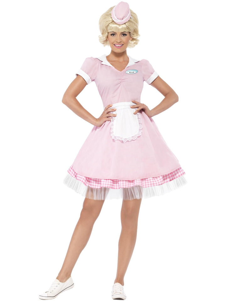50S DINER GIRL COSTUME, ADULT - Little Shop of Horrors Costumery & Pop-Culture Emporium - 16 Bennetts Rd Mornington Melbourne - Melbourne's Most Iconic Costume Shop