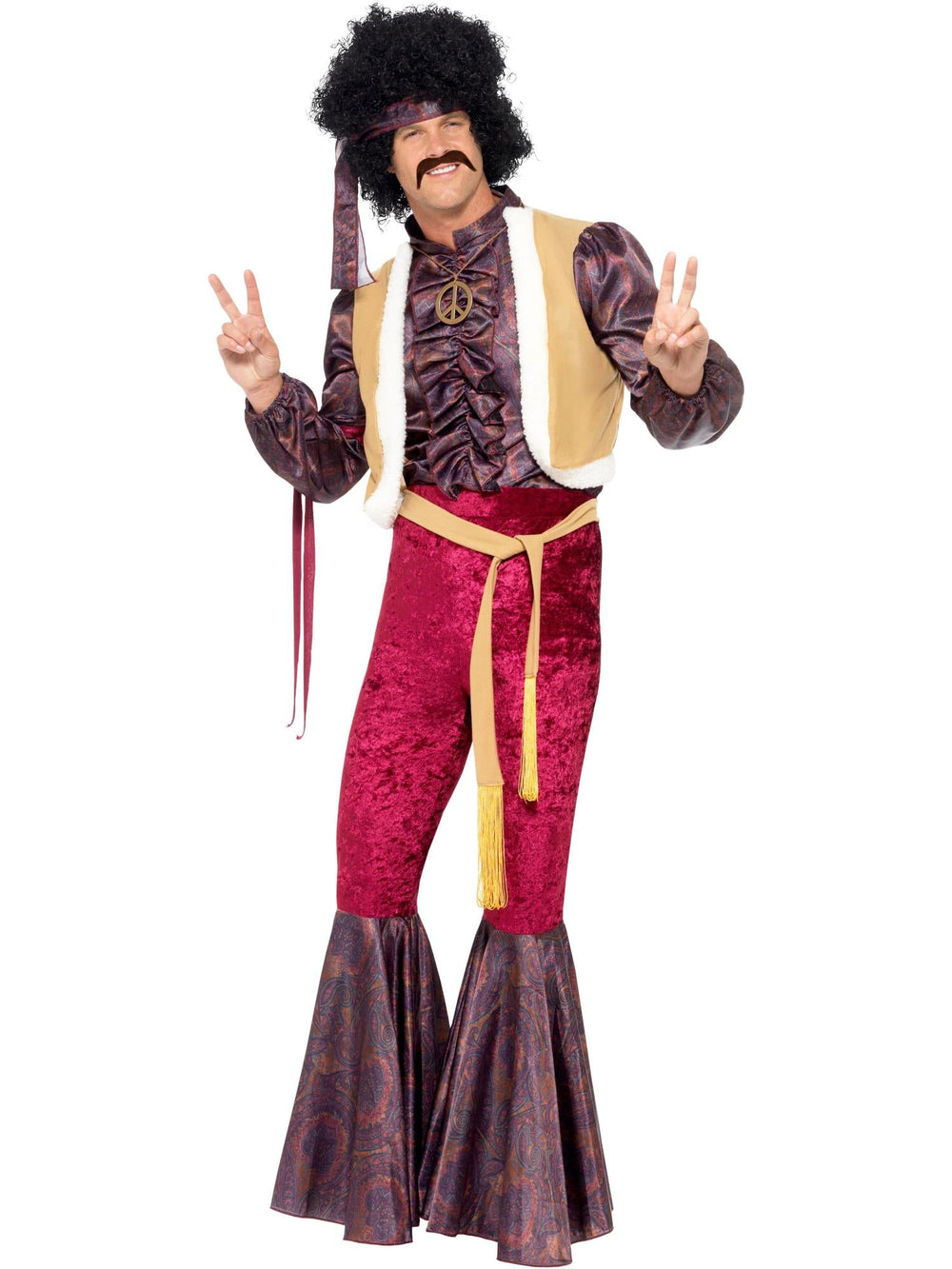 70S PSYCHEDELIC ROCKER COSTUME, ADULT - Little Shop of Horrors Costumery & Pop-Culture Emporium - 16 Bennetts Rd Mornington Melbourne - Melbourne's Most Iconic Costume Shop