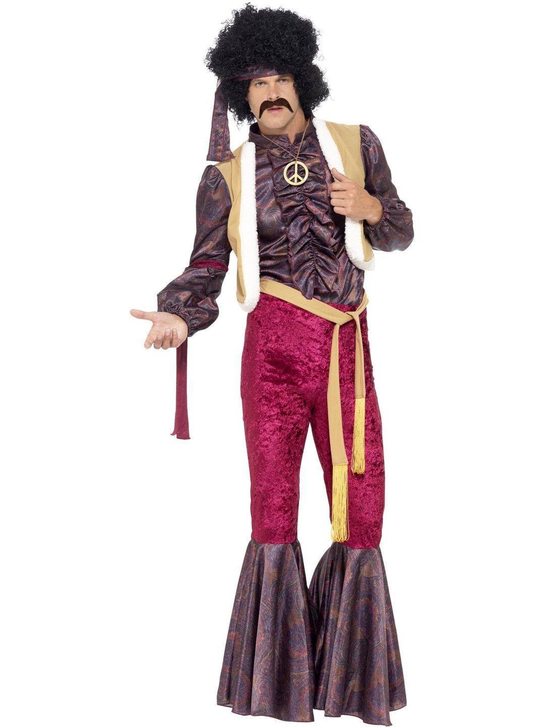 70S PSYCHEDELIC ROCKER COSTUME, ADULT - Little Shop of Horrors Costumery & Pop-Culture Emporium - 16 Bennetts Rd Mornington Melbourne - Melbourne's Most Iconic Costume Shop