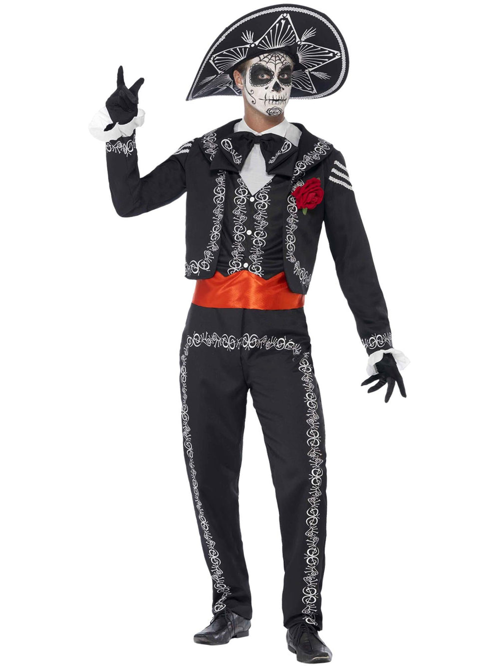DAY OF THE DEAD SENOR BONES COSTUME, ADULT - Little Shop of Horrors Costumery & Pop-Culture Emporium - 16 Bennetts Rd Mornington Melbourne - Melbourne's Most Iconic Costume Shop