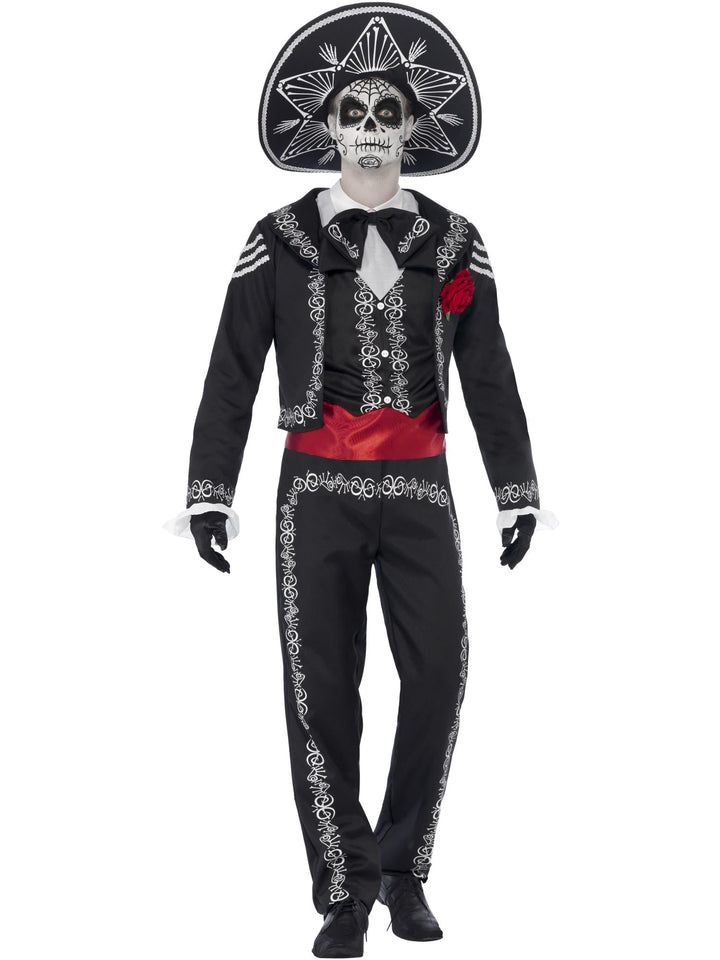 DAY OF THE DEAD SENOR BONES COSTUME, ADULT - Little Shop of Horrors Costumery & Pop-Culture Emporium - 16 Bennetts Rd Mornington Melbourne - Melbourne's Most Iconic Costume Shop