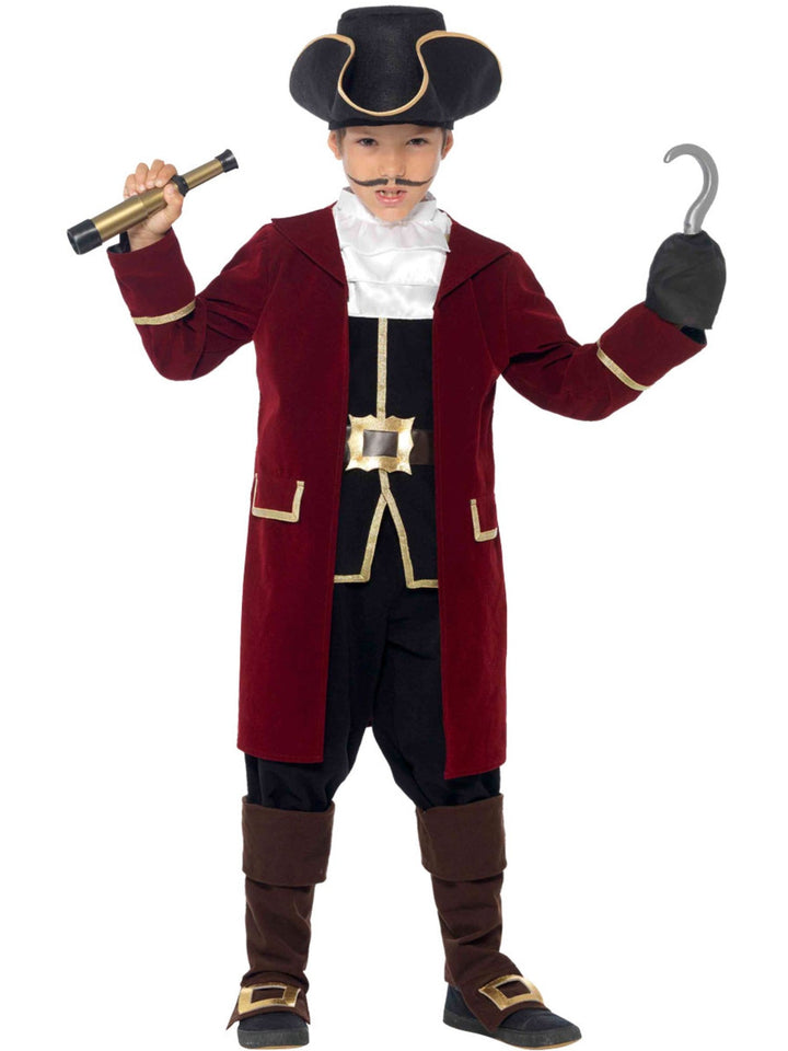 DELUXE PIRATE CAPTAIN COSTUME, KIDS - Little Shop of Horrors Costumery & Pop-Culture Emporium - 16 Bennetts Rd Mornington Melbourne - Melbourne's Most Iconic Costume Shop