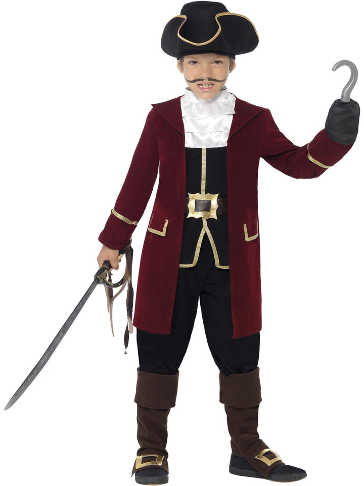 DELUXE PIRATE CAPTAIN COSTUME, KIDS - Little Shop of Horrors Costumery & Pop-Culture Emporium - 16 Bennetts Rd Mornington Melbourne - Melbourne's Most Iconic Costume Shop