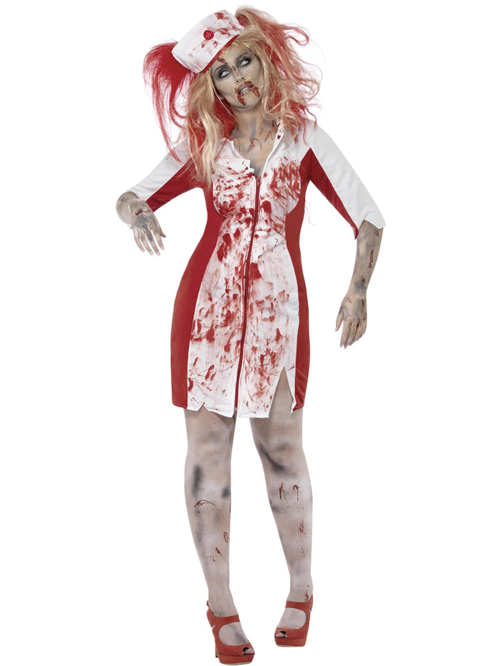 ZOMBIE NURSE PLUS SIZE COSTUME, ADULT - Little Shop of Horrors Costumery & Pop-Culture Emporium - 16 Bennetts Rd Mornington Melbourne - Melbourne's Most Iconic Costume Shop