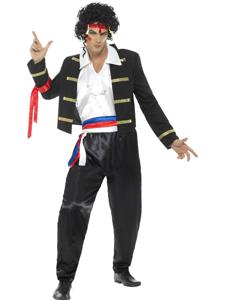 ADAM ANT 80S NEW ROMANTIC COSTUME, ADULT - Little Shop of Horrors Costumery & Pop-Culture Emporium - 16 Bennetts Rd Mornington Melbourne - Melbourne's Most Iconic Costume Shop