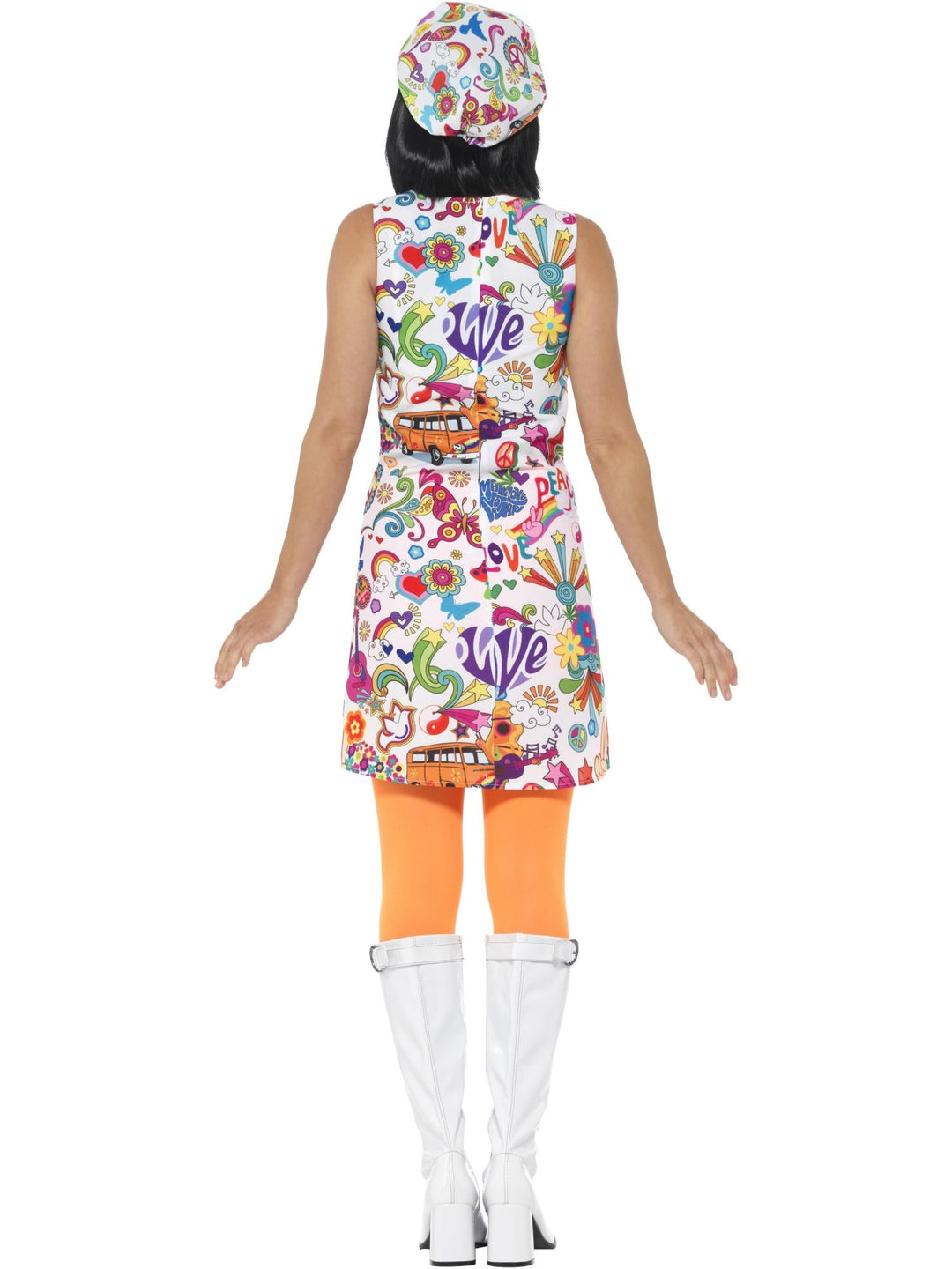 60S GROOVY CHICK COSTUME, ADULT - Little Shop of Horrors Costumery & Pop-Culture Emporium - 16 Bennetts Rd Mornington Melbourne - Melbourne's Most Iconic Costume Shop