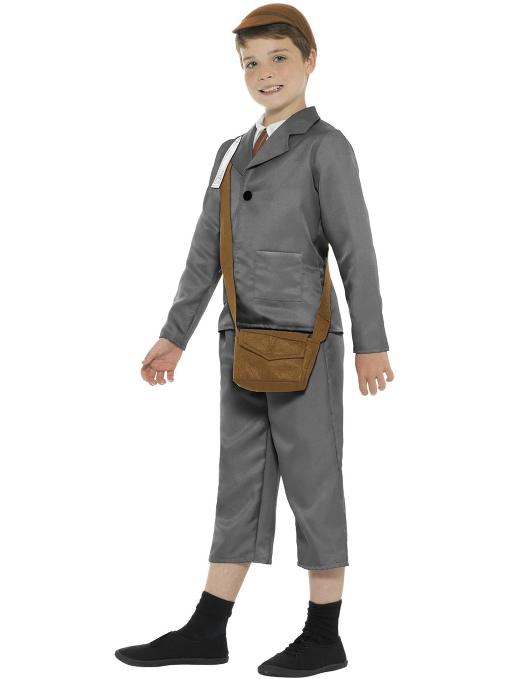 WW2 EVACUEE BOY COSTUME, CHILD - Little Shop of Horrors Costumery & Pop-Culture Emporium - 16 Bennetts Rd Mornington Melbourne - Melbourne's Most Iconic Costume Shop