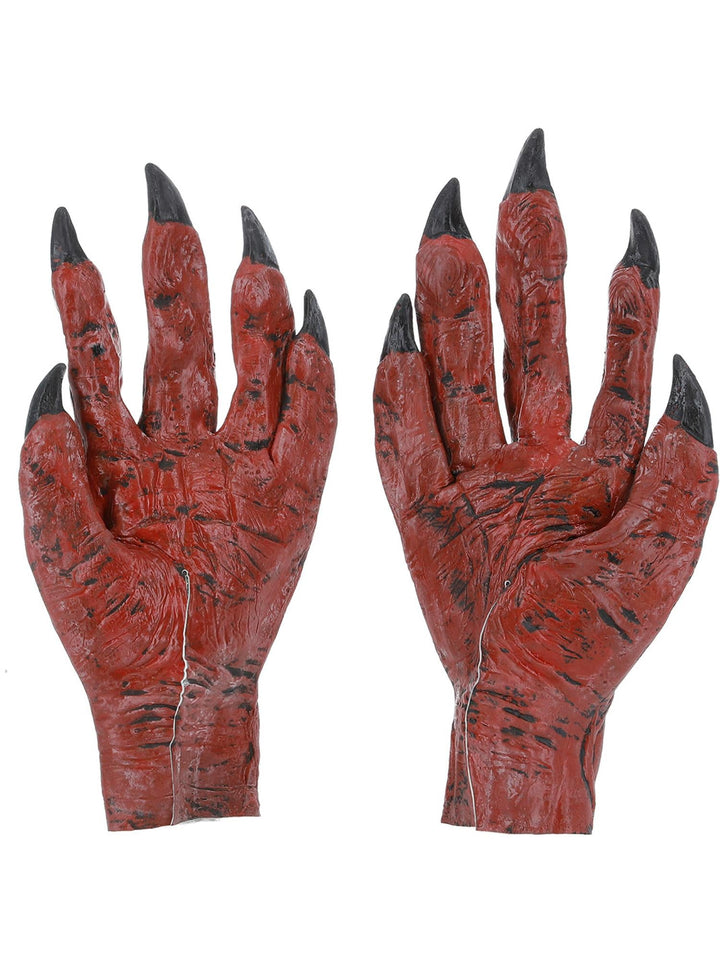 DEVIL HANDS, LATEX – ADULT - Little Shop of Horrors Costumery & Pop-Culture Emporium - 16 Bennetts Rd Mornington Melbourne - Melbourne's Most Iconic Costume Shop