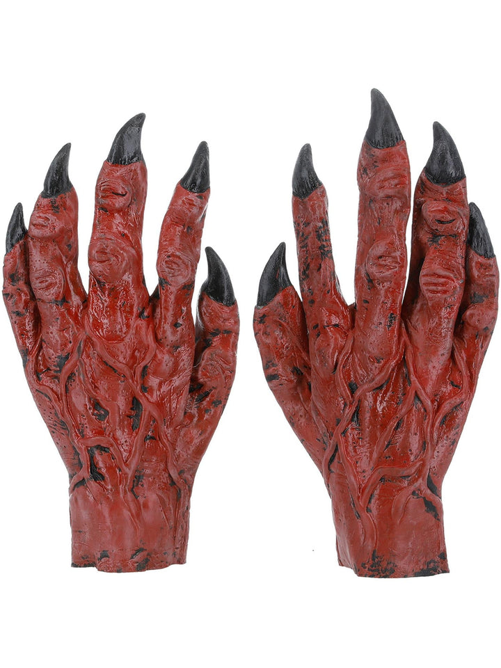 DEVIL HANDS, LATEX – ADULT - Little Shop of Horrors Costumery & Pop-Culture Emporium - 16 Bennetts Rd Mornington Melbourne - Melbourne's Most Iconic Costume Shop