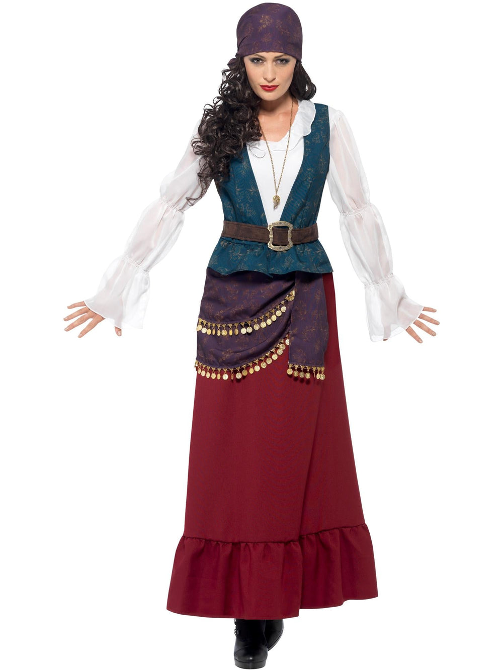 PIRATE BUCCANEER BEAUTY DELUXE COSTUME, ADULT - Little Shop of Horrors Costumery & Pop-Culture Emporium - 16 Bennetts Rd Mornington Melbourne - Melbourne's Most Iconic Costume Shop