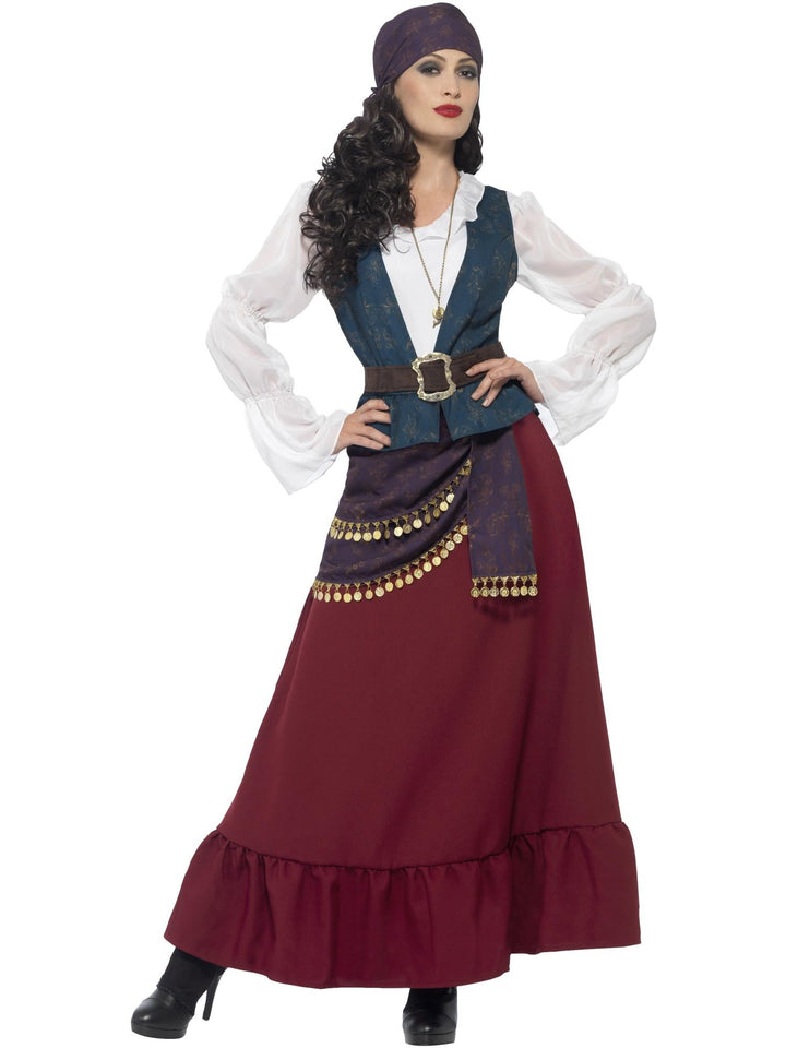 PIRATE BUCCANEER BEAUTY DELUXE COSTUME, ADULT - Little Shop of Horrors Costumery & Pop-Culture Emporium - 16 Bennetts Rd Mornington Melbourne - Melbourne's Most Iconic Costume Shop