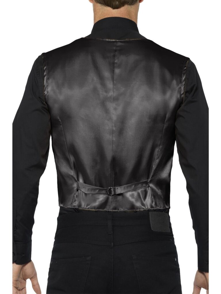 WAISTCOAT – BLACK SEQUIN, ADULT - Little Shop of Horrors Costumery & Pop-Culture Emporium - 16 Bennetts Rd Mornington Melbourne - Melbourne's Most Iconic Costume Shop