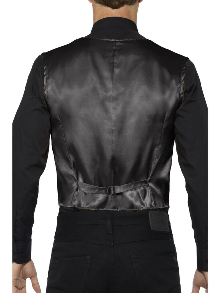 WAISTCOAT – BLACK SEQUIN, ADULT - Little Shop of Horrors Costumery & Pop-Culture Emporium - 16 Bennetts Rd Mornington Melbourne - Melbourne's Most Iconic Costume Shop